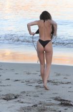 HOLLY SCARFONE in Bikini at a Beach in Malibu 02/28/2022