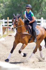IGGY AZALEA Takes Horseback Riding Lessons in Malibu 03/29/2022