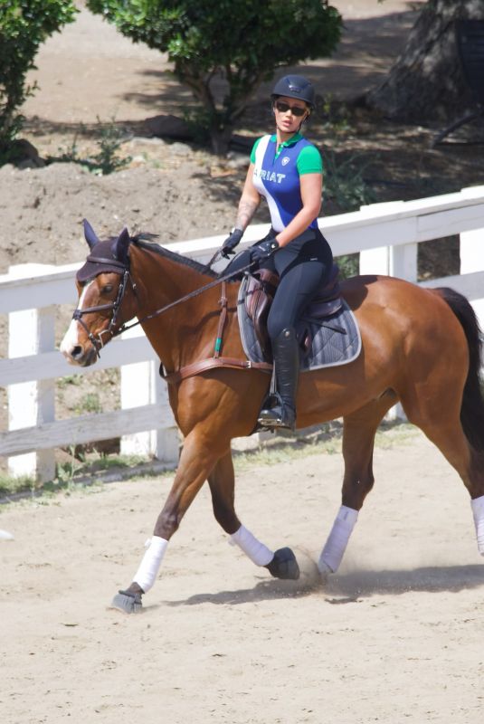 IGGY AZALEA Takes Horseback Riding Lessons in Malibu 03/29/2022