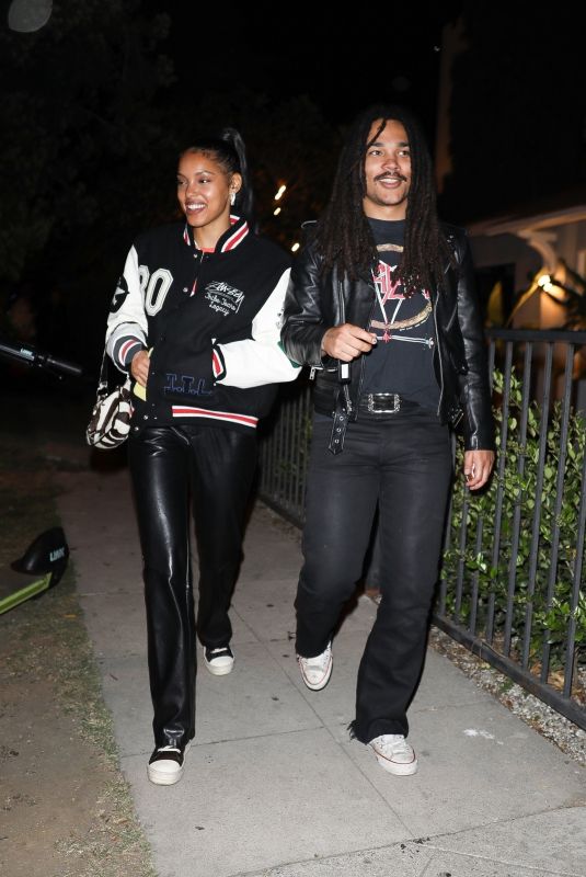 JASMINE DANIELS Leaves Benny Blanco’s 34th Birthday Party in West Hollywood 03/20/2022