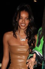 JASMINE DANIELS Out for Dinner at Giorgio Baldi in Santa Monica 03/15/2022