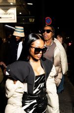 JAYDA WAYDA Arrives at a Party at Paris Fashion Week 03/05/2022