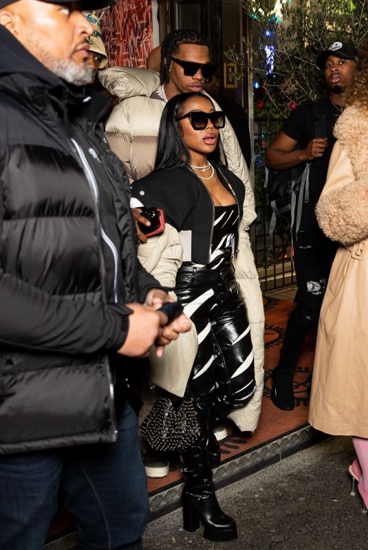 JAYDA WAYDA Arrives at a Party at Paris Fashion Week 03/05/2022