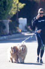 JENNIFER GARNER Out wuth Her Dogs in Santa Monica 03/12/2022