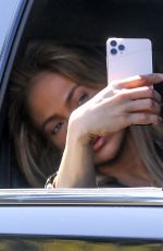 JENNIFER LOPEZ Takes Selfies Before Heading to a Studio in Los Angeles 03/22/2022