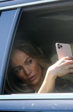 JENNIFER LOPEZ Takes Selfies Before Heading to a Studio in Los Angeles 03/22/2022