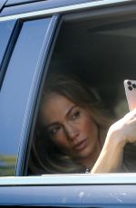 JENNIFER LOPEZ Takes Selfies Before Heading to a Studio in Los Angeles 03/22/2022