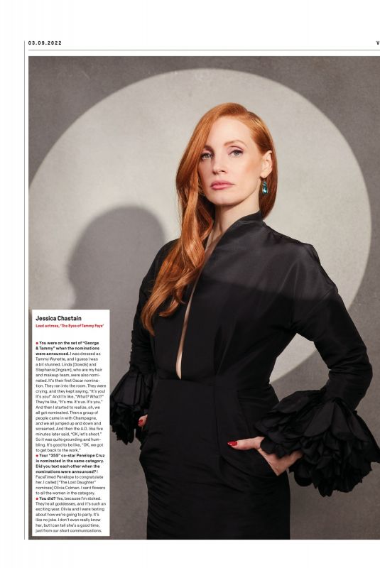 JESSICA CHASTAIN in Variety  Magazine, March 2022