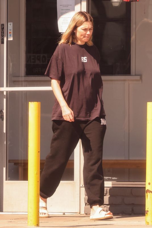JESSICA HART Dropping Her Dog at a Local Groomer in Los Angeles 03/04/2022