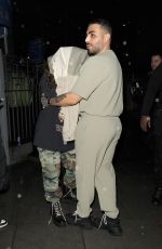 JESY NELSON Hides from Paparazzi Leaving Azura Lounge in London 02/28/2022