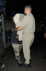 JESY NELSON Hides from Paparazzi Leaving Azura Lounge in London 02/28/2022