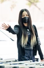 JISOO Arrives at Incheon International Airport 02/28/2022