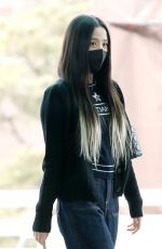 JISOO Arrives at Incheon International Airport 02/28/2022