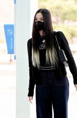 JISOO Arrives at Incheon International Airport 02/28/2022