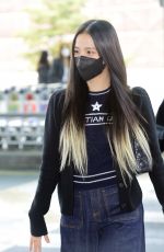 JISOO Arrives at Incheon International Airport 02/28/2022