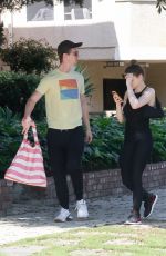 JOEY KING and Steven Piet Shopping at Farmers Market in Studio City 03/27/2022