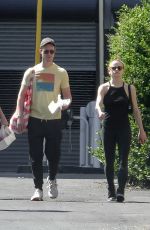JOEY KING and Steven Piet Shopping at Farmers Market in Studio City 03/27/2022
