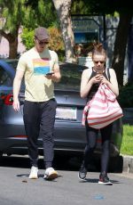 JOEY KING and Steven Piet Shopping at Farmers Market in Studio City 03/27/2022