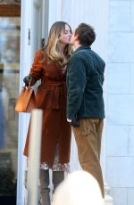 JORDAN ALEXANDER, SAVANNAH LEE SMITH and ELI BROWN on the Set of Gossip Girl in New York 02/28/2022
