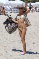 JOY and GINA CORRIGAN in Bikinis on the Beach in Miami 03/29/2022
