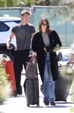 KAIA GERBER and Austin Butler Carrying Their Luggage Out in Studio City 03/12/2022