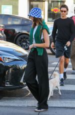 KAIA GERBER Out for Coffee with Friends at Alfred Coffee in Beverly Hills 03/09/2022