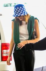 KAIA GERBER Out for Coffee with Friends at Alfred Coffee in Beverly Hills 03/09/2022