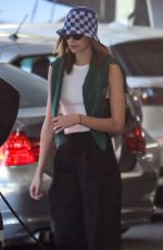 KAIA GERBER Out for Coffee with Friends at Alfred Coffee in Beverly Hills 03/09/2022