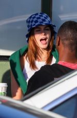 KAIA GERBER Out for Coffee with Friends at Alfred Coffee in Beverly Hills 03/09/2022