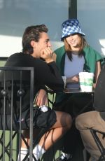 KAIA GERBER Out for Coffee with Friends at Alfred Coffee in Beverly Hills 03/09/2022