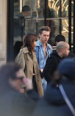 KAIA GERBER Out Shopping at Celine Avenue Montaigne in Paris 03/22/2022