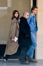 KAIA GERBER Out Shopping at Celine Avenue Montaigne in Paris 03/22/2022