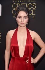 KAITLYN DEVER at 27th Annual Critics Choice Awards in Los Angeles 03/13/2022