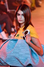 KAKA GERBER Walks Runway at Off-white Fashion Show in Paris 02/28/2022
