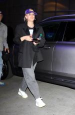KALEY CUOCO Leaves Lakers vs Wizards Game at Crypto.com Arena in Los Angeles 03/11/2022