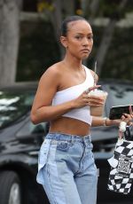 KARRUECHE TRAN at Alfred Coffee in West Hollywood 03/17/2022