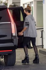 KATE BECKINSALE Leaves a Skin Care Clinic in Los Angeles 03/30/2022