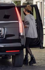 KATE BECKINSALE Leaves a Skin Care Clinic in Los Angeles 03/30/2022
