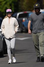 KATE HUDSON and Danny Fujikawa Out Hikinig in Santa Monica 03/21/2022