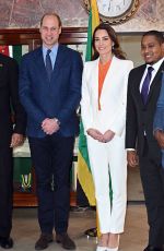KATE MIDDLETON at Official Meeting with Prime Minister of Jamaica Andrew Holness 03/23/2022