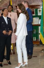 KATE MIDDLETON at Official Meeting with Prime Minister of Jamaica Andrew Holness 03/23/2022