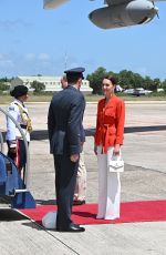 KATE MIDDLETON at Philip S. W Goldson International Airport in Belize City 03/22/2022