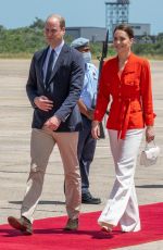 KATE MIDDLETON at Philip S. W Goldson International Airport in Belize City 03/22/2022