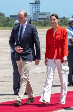 KATE MIDDLETON at Philip S. W Goldson International Airport in Belize City 03/22/2022