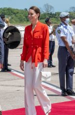 KATE MIDDLETON at Philip S. W Goldson International Airport in Belize City 03/22/2022