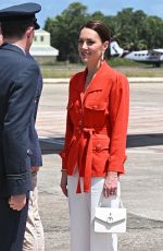KATE MIDDLETON Departs from Belize 03/22/2022