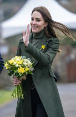 KATE MIDDLETON Visits Neon Youth Club and Blaenavon Heritage Centre in Blaenavon 03/01/2022