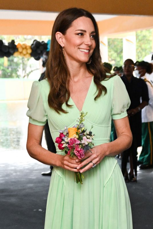 KATE MIDDLETON Visits Sybil Strachan Primary School in Nassau 03/25/2022
