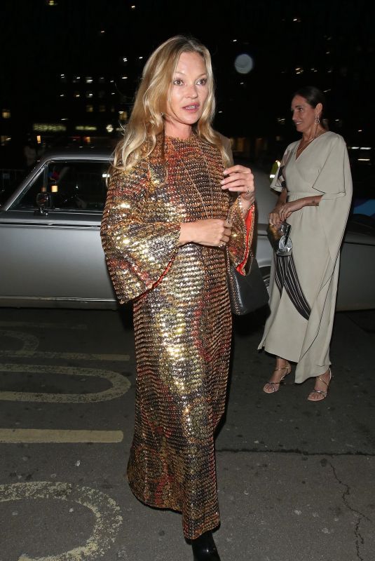KATE MOSS Arrives at Vogue BAFTA Afterparty in London 03/13/2022
