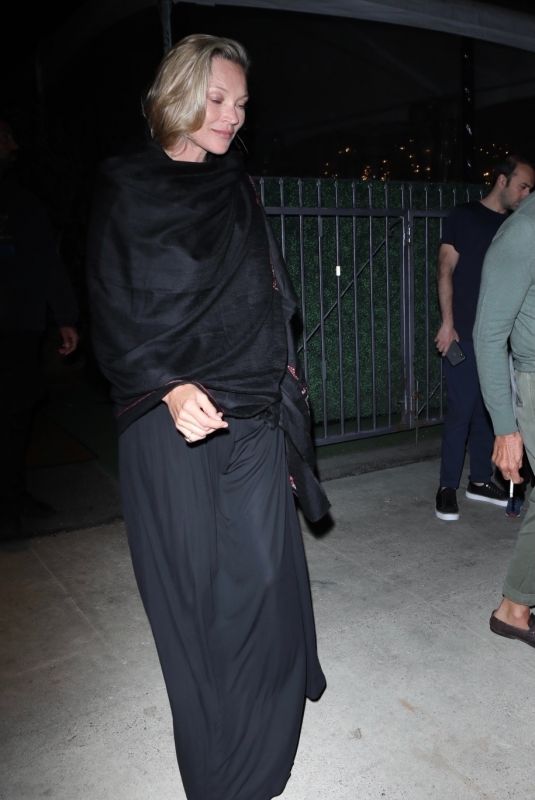 KATE MOSS Out for Dinner at Giorgio Baldi in Santa Monica 03/23/2022